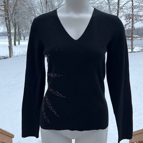 NWT Spencer Jeremy VTG beaded sweater L - Picture 2 of 10